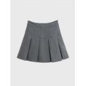 Casual High Waist Pleated Skirt